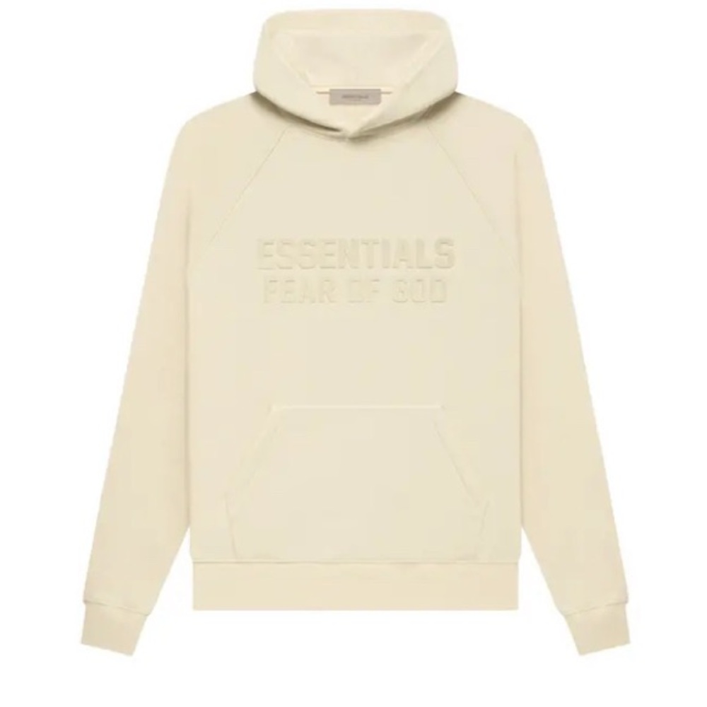 ESSENTIALS FEAR OF GOD HOODIE IN EGG SHELL - Various Sizes